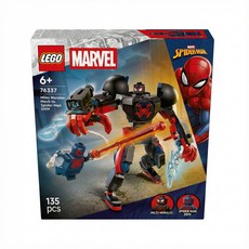레고 슈퍼히어로 Marvel 마일스 모랄레스 로봇 대 스파이더맨 2099 76337, 혼합색상, 1개