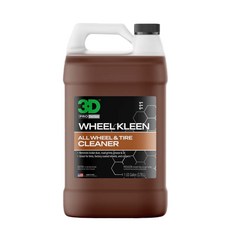 3D WHEEL KLEEN 專業版 濃縮強效高發泡 胎皮 鋁圈 清潔劑 (3.78L) - 強力清潔、高發泡、適用多種材質, 1個, 3.79L
