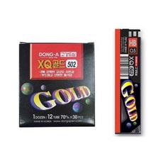 동아 골드 502 샤프심세라믹 HB 0.5 70mm 24pcs 12개ryu4+8Jjo