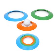 퍼팅연습용 멀티 홀컵 다양한 난이도 퍼팅연습 홀컵 3개세트, 멀티컬러, 1세트