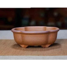 중국 보라색 클레이 화분 육각형 및 수제 분재 앤티크 크리에이티브 정원 장식 홈 데코 H399, 1PCS, 12 21x17x7cm, 1개