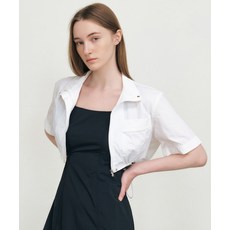 ARTID 셔링 나일론 점퍼_WHITE