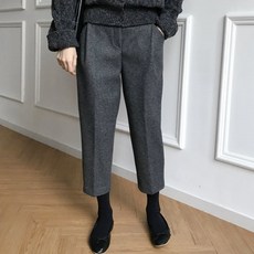 럭키제이 스노우 배기 슬랙스 따뜻한 겨울 바지 여성용