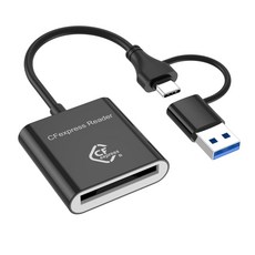 三合一讀卡器 CFEB高速10Gbps多功能讀卡器 typeB相機卡讀卡器, 1個, 如圖, CFB讀卡器CF001