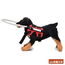 貝貝 狗狗失明 寵物防撞圈 失明寵物防撞環 視力障礙狗狗防撞 動物保護圈 導盲圈保護罩 寵物周邊產品 優選, MYFZ02第一代 紅色,S=圈直徑22 4-10KG寵物適用, 1個