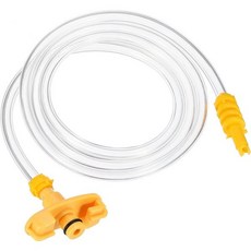 산업용 접착제 액체 카트리지 디스펜서용 커넥터 어댑터 교체용 uxcell 3Pcs 에어튜브 3cc 접착제 디스펜서 검은색, 1.64 x 0.71 inches, Yellow, 1