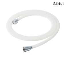 올바 의료용 실리콘 샤워호스, 퓨어화이트