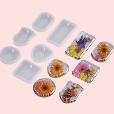 아로마 타블렛 몰드 실리콘 세트, 직사각