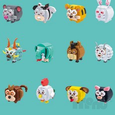 엔케이디 장난감 십이지 동물 블록, 드래곤(BT802-5), 1개