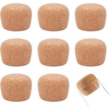 OLYCRAFT 8Pcs 나무 코르크 마개 1.5 1.8인치 병 테이퍼 뚜껑 교체용 넓은 입병 유리병 액세서리 - 두께 1.2인치, 1.2~1.5 inch