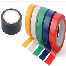 꾸꾸피그 절연테이프 1P 컬러전기테이프하얀색, 검정