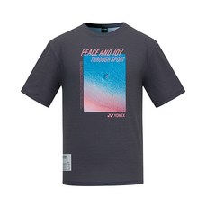 YONEX 中性款羽毛球短袖T恤 221TS038U 深灰色