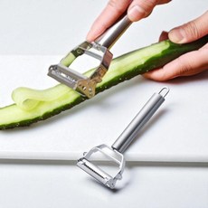 2in1 다용도 스텐 만능 채칼 슬라이서 썰기 필러, 1개