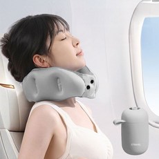 마술사 휴대용 다용도 에어 목베개 여행 접이식 목쿠션