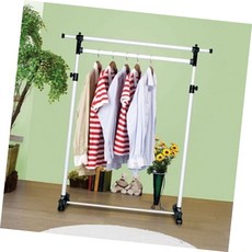 302 이동식행거 행거 드레스룸 옷걸이행거 옷걸이 의류행거 화장실 욕실용품 2단, 본상품