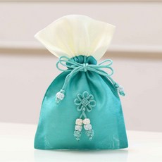 전통 복주머니 83(소) 선물포장주머니, 1개, 민트