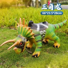 타는 티라노사우루스 공룡 렉스 A 코스튬 기본 소리 트리케라톱스 65cm 탈것 그레이