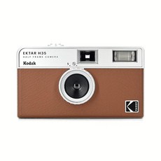 Kodak EKTAR H35 하프 프레임 필름 카메라 (오프 화이트 싱글), 브라운, 싱글