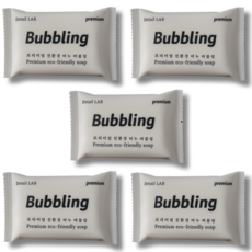 디테일랩 버블링 친환경 설거지 비누 다용도 업소용 주방 행주 빨래 운동화 주방 세제, 5개, 150g