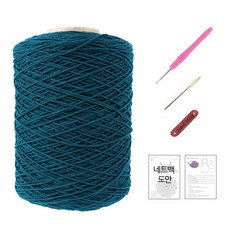 마마니트 동방면사 네트가방 DIY 세트, 1세트, 323 블루그린