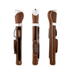 스탠드형 싱글 스탠드 파크골프채가방 하드커버 라이트 백 케이스, 브라운