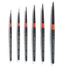 바바라 세필붓 80R-S, 0호, 1개