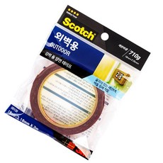 3M 두꺼운 폼테이프 굴곡면 강력 아크릴 접착 좁은 양면 테이프 18mm 택1, 외벽용, 1개