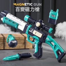 磁力玩具槍 仿真電動聲光 拼裝吃雞槍 DIY男孩禮盒, 霰彈組合槍【電動/聲光/拼裝/磁力】禮盒, 1個