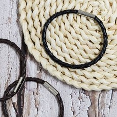 PU 가죽 로프 팔찌 남성용 swg+55284NK