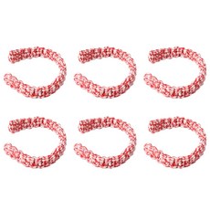 6PCS 조정 커튼 타이백 커튼 홀더 클립 세트는 심플한 터치와 호환됩니다, 플랫 스타일 화이트와