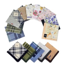 고급 남녀 손수건 10종 택1 개별포장