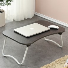 로에드 미니테이블 다용도 접이식 라운딩테이블 베드트레이, 미니테이블 기본형_다크월넛