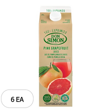 돈시몬 착즙 자몽주스, 2L, 6개