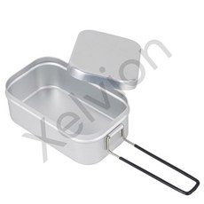 미즈누아 사각 도시락 냄비 접이식 캠핑그릇 알루미늄캠핑식기 접이식스텐사각도시락 군용반합, 1-캠핑반합-800ml