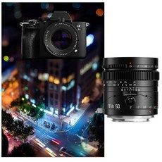 TTArtisan 50mm 틸트 F1.4, 풀 프레임 DSLR 아웃캐스터 렌즈, 공식 표준 패키지, L 마운트