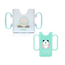 플렉사 우듀우듀홀더 + 미니팩 홀더 세트 케이스, 1개, 플렉사 우유두유홀더(민트라이언)+미니팩홀더(민트)