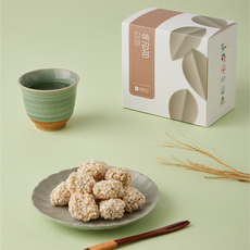 찹쌀 오리지널 큐브 쑥강정, 1박스, 100g