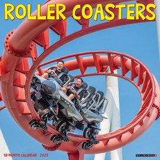 (영문도서)Roller Coasters 2026 12 X 12 Wall Calendar Spiral, Willow Creek Press Calendars, English, 9781549255533