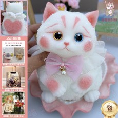 고양이스퀴시 1kg 모찌 뚱냥이 피규어 쫀득 말랑 촉감, W