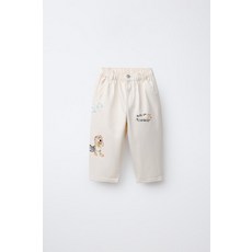 자라 ZARA TOY STORY © DISNEY PIXAR 자수 능직 팬츠 - 크림 4441476712 984794