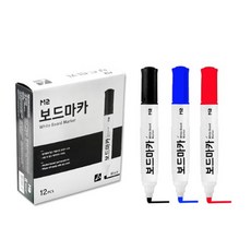 모나미 M2 보드마카 1타(12개입), 빨강
