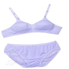 웍스비 하트패턴 주니어 2단계 브라 팬티 세트 어린이브라