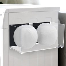 세탁실 정리용 CINPIUK 마그네틱 건조기 볼 홀더 접착 가 있는 투명 보푸라기 통 사무실 욕실 및 공예 용품용 철제 용기 상자 1Pcs, 1