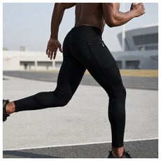 남성 레깅스 스포츠 타이즈 운동 압박 헬스 러닝 기능성 트레이닝 M 블랙