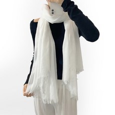 이너피아 여성 쉬폰 롱 스카프 빅사이즈 무지 스카프 자외선 차단 숄 스카프