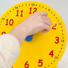 CO 선생님용 시계 교구 대형 바늘시계 시간학습 시간배우기 어린이집 유치원 교육 아날로그시계 학습 교육용 시계보기, 교육용 대형시계, 1개