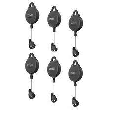 KIWI design VR線材管理系統 滑輪式VR電線收納 VR線纜固定 VR配件, 時尚黑, 6個, V2