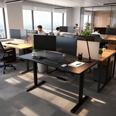 책상 간편조립 전동 모션데스크 전동책상 높낮이조절책상 스탠딩책상 높이조절 전동책상 모션데스크 공부 사무용 조절 스탠드 테이블 1200 전동 높이 조절, L(600×1200×750) 탄소 섬유 소재