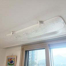 아이홈즈 아파트 시스템 에어컨 무동력팬 순환 바람막이 가드, 투명팬, 1개