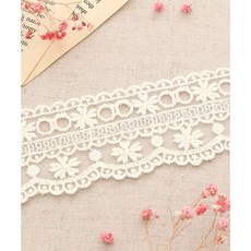 퀼트스타 루나리아 끼움코튼 오간자 자수레이스_176, 1개, 내추럴